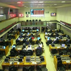 Trading room of Lagos stock exchange-