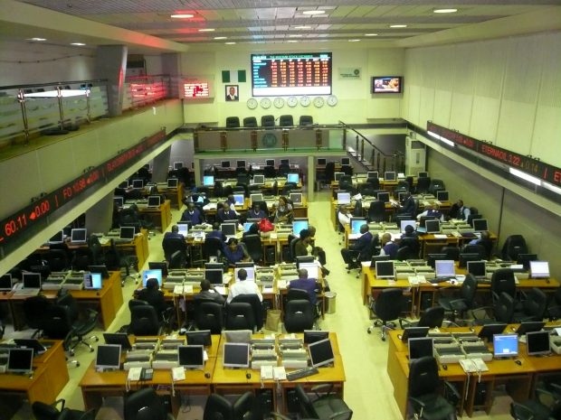 Trading room of Lagos stock exchange-
