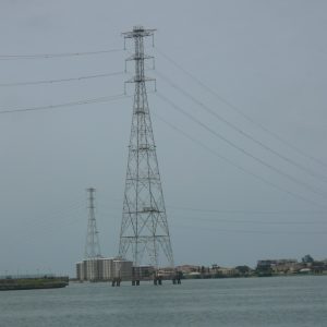 Electrical pylon in Lagos, Nigeria