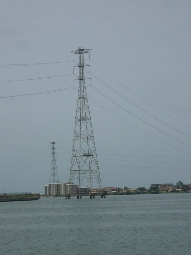 Electrical pylon in Lagos, Nigeria