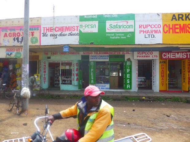 Un kiosque M-Pesa au Kenya.