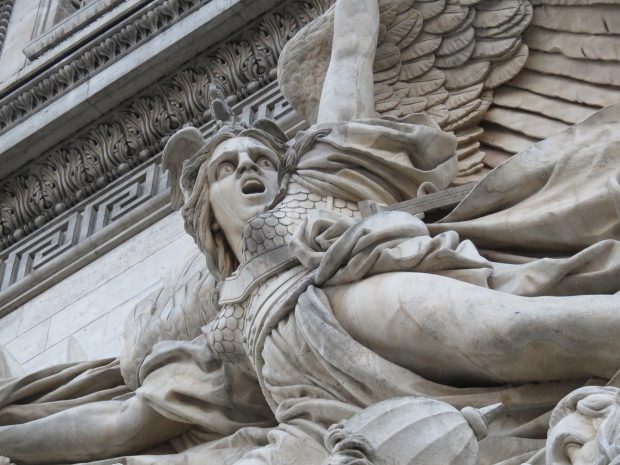 Angel at the Arc de Triomphe in Paris