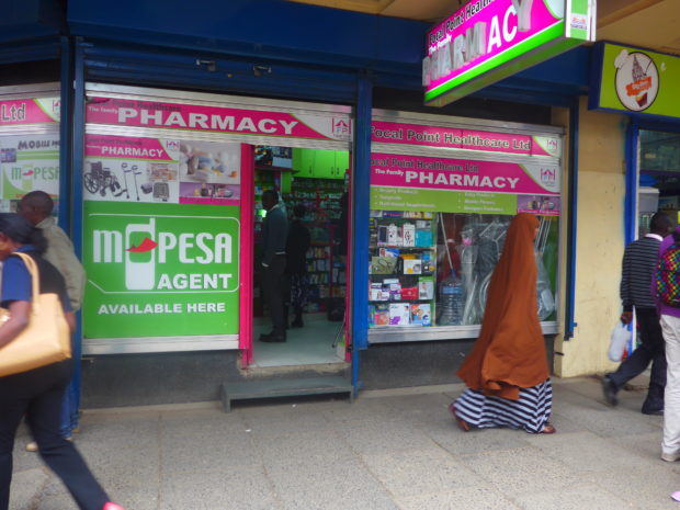 M-Pesa agent in Nairobi.