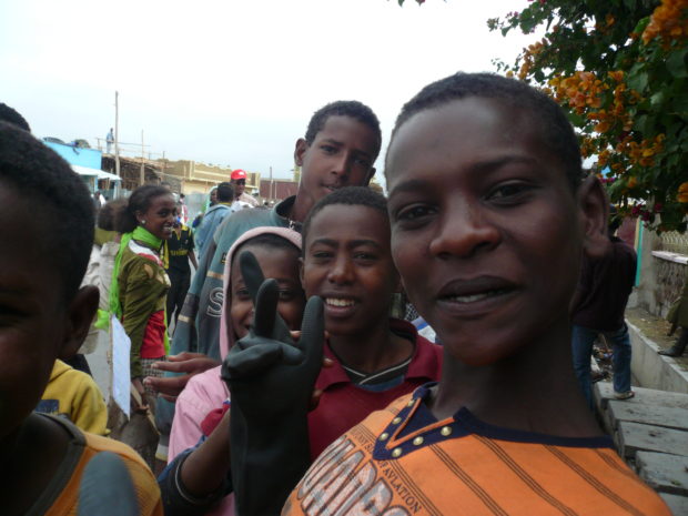 Young people in Ethiopia.