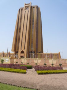 The BCEAO Tower in Bamako, Mali.