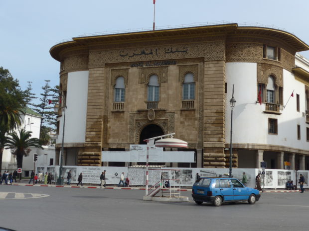 The Central Bank in Morocco's capital Rabat