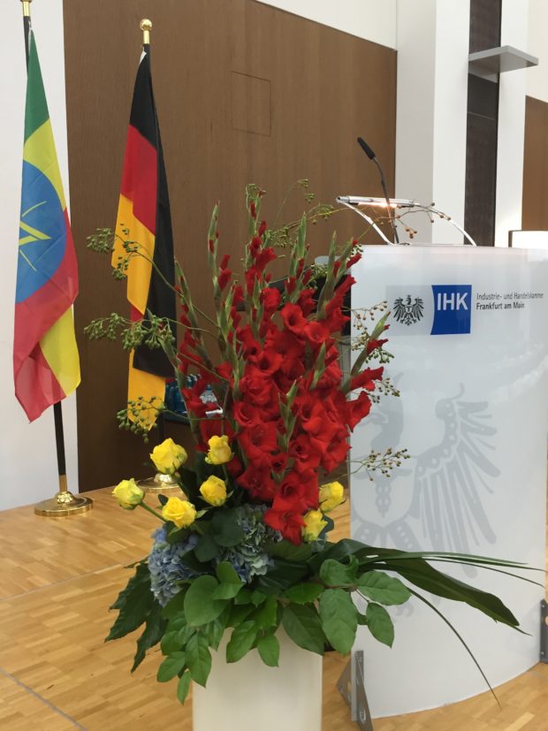 The Ethiopian-German Economic Forum held on 31 August 2018 at the Frankfurt Chamber of Commerce.